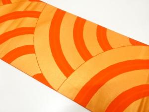 アンティーク　青海波模様織り出し袋帯（着用可）